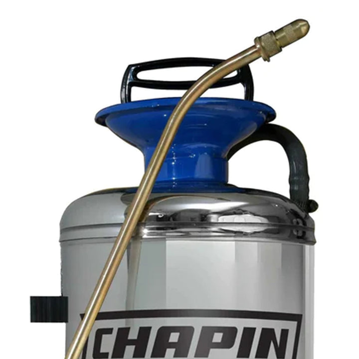 Chapin Premier 2 Gallon Stainless Steel Lawn and Garden Handheld Tank Sprayer