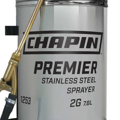 Chapin Premier 2Gal Stainless Steel Lawn & Garden Handheld Sprayer (Open Box) - VMInnovations