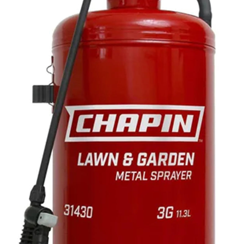 Chapin 3 Gallon Tri Poxy Steel Tank Handheld Lawn & Garden Sprayer with Lock On