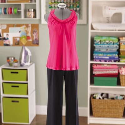 Singer Adjustable Dress Form Fit 10-18 Med/Lg w/360 Degree Hem Guide, Gray(Used)