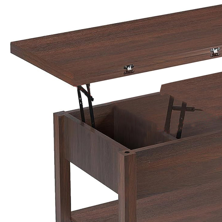 FABATO 4 in 1 Convertible Coffee Table w/Storage, Espresso (Open Box)