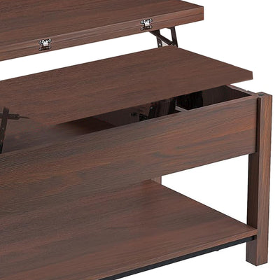 FABATO 4 in 1 Convertible Coffee Table w/Storage, Espresso (Open Box) - VMInnovations
