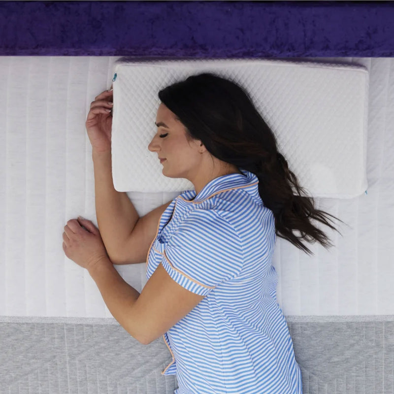 Pillow Cube Memory Foam Queen Mattress for Side Sleeper w/Hip & Shoulder Support