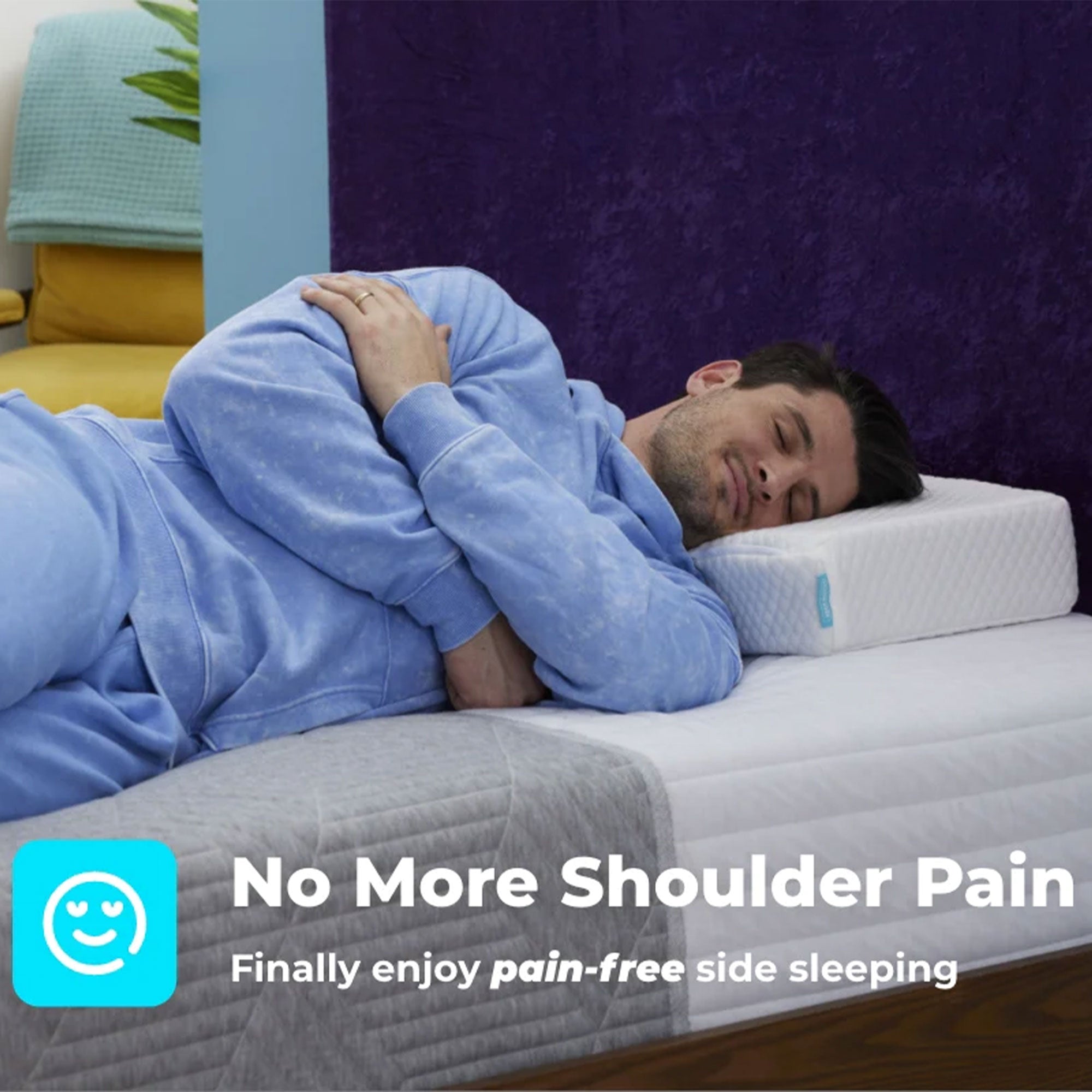 Pillow Cube Memory Foam King Mattress for Side Sleepers w/Hip & Shoulder Support - VMInnovations
