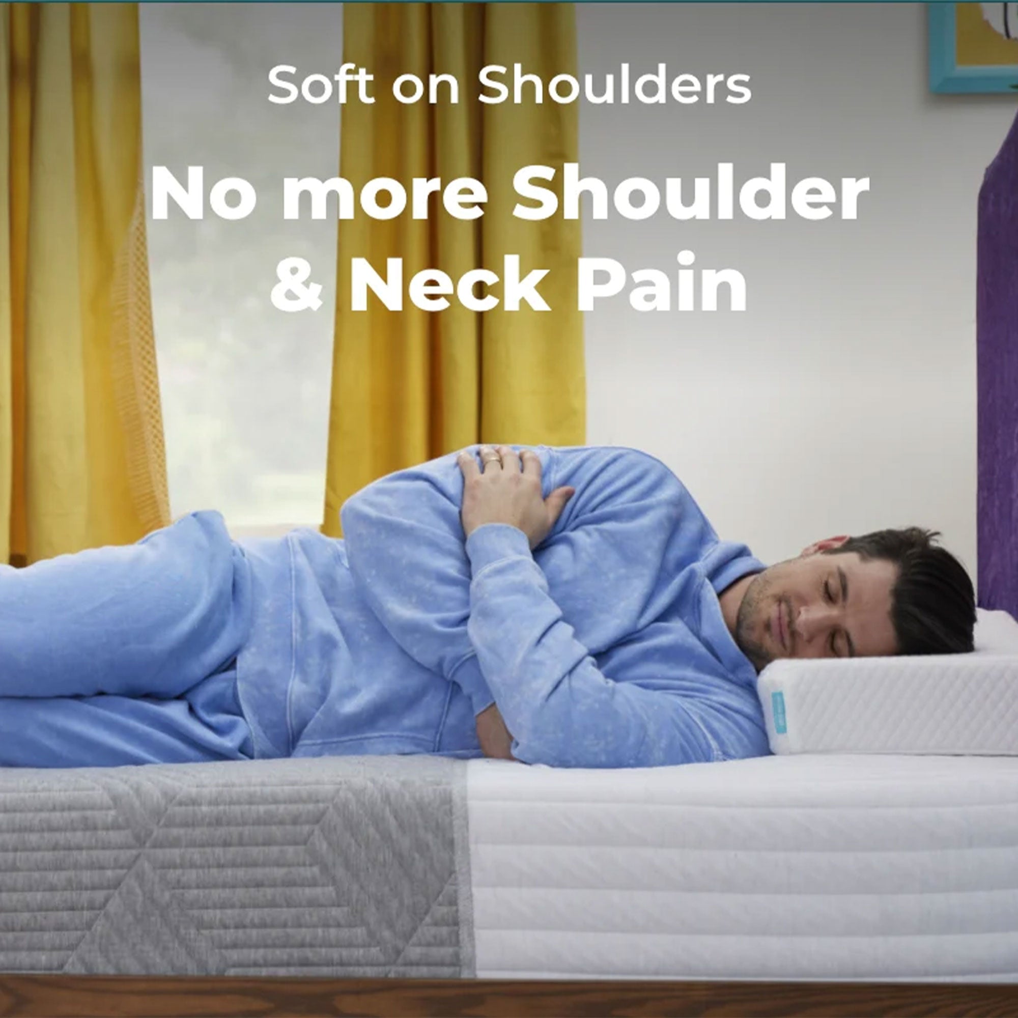 Pillow Cube Memory Foam King Mattress for Side Sleepers w/Hip & Shoulder Support - VMInnovations
