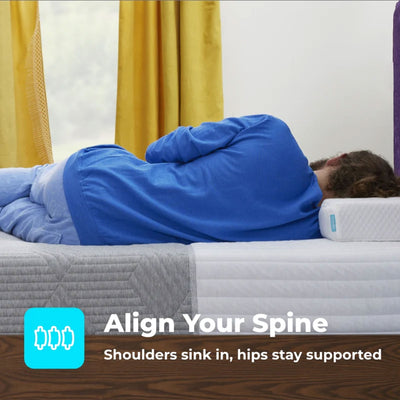 Pillow Cube Memory Foam King Mattress for Side Sleepers w/Hip & Shoulder Support - VMInnovations