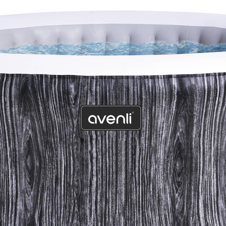 JLeisure Greywood 65" 4 Person Inflatable Outdoor Hot Tub Spa, Gray (Open Box)