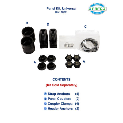 FAFCO Connected Tube 4'x12' High Efficiency Solar Pool Heating Panel(For Parts)