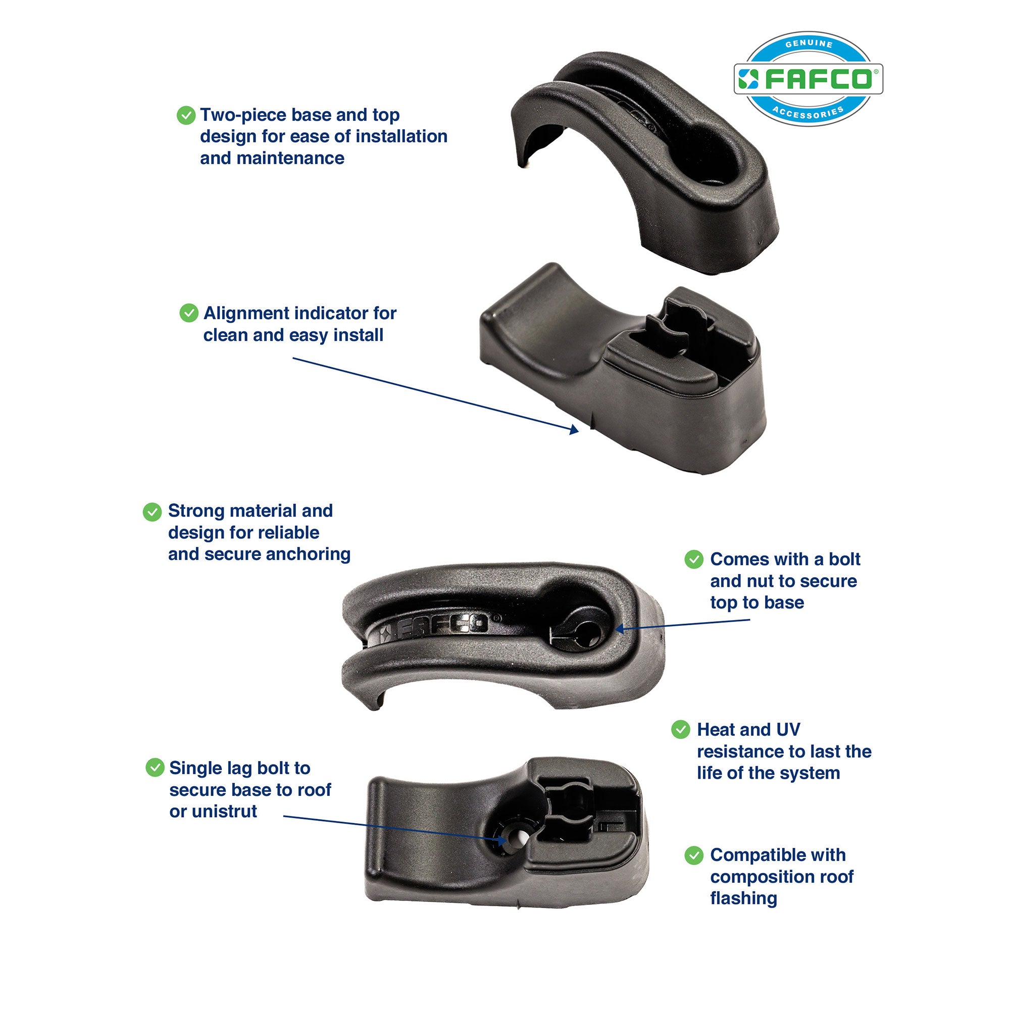 FAFCO Panel Installation Kit for In-Ground Swimming Pool Solar Heating Systems - VMInnovations