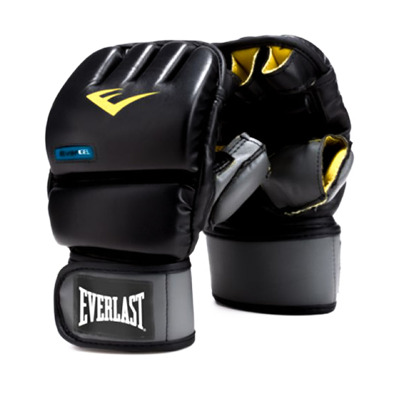 Everlast Evergel Wristwrap Heavy Bag MMA Boxing Gloves, Black, Lrg/XL (Used)