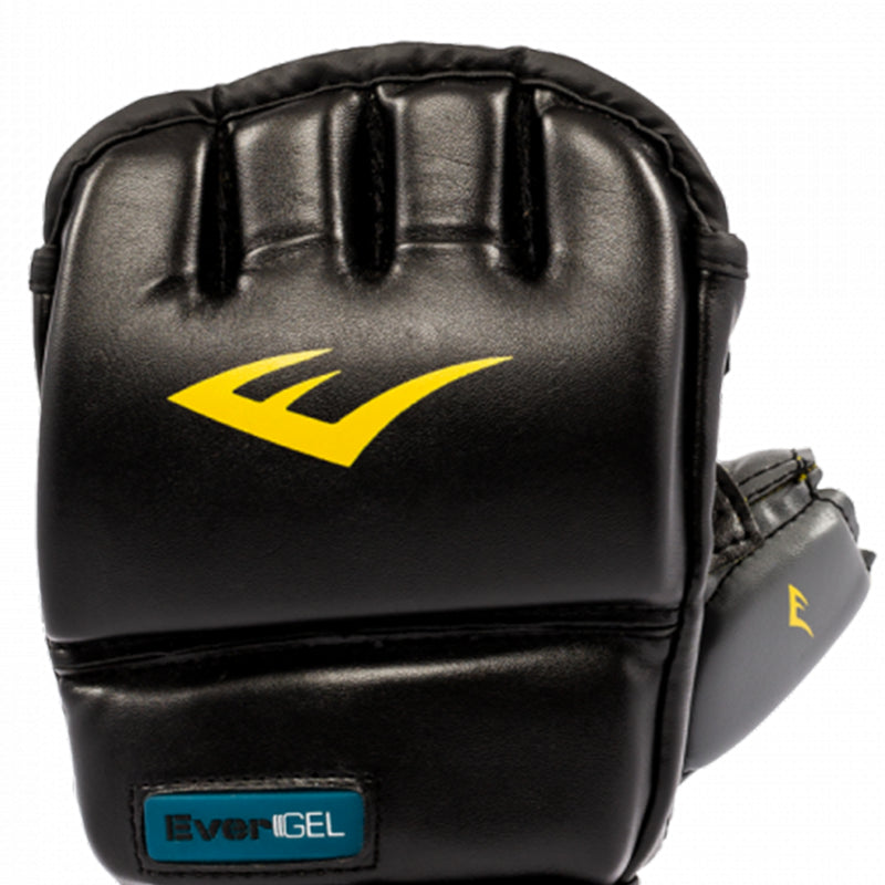 Everlast Evergel Wristwrap Heavy Bag MMA Boxing Gloves, Black, Sm/Med (Used)