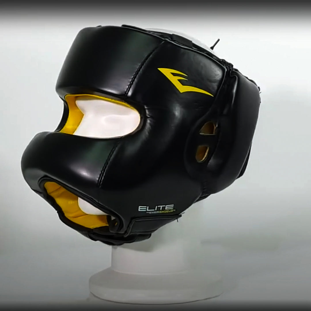Everlast Elite Synthetic Leather Padded Headgear for Training, Med/Lrg (Used) - VMInnovations
