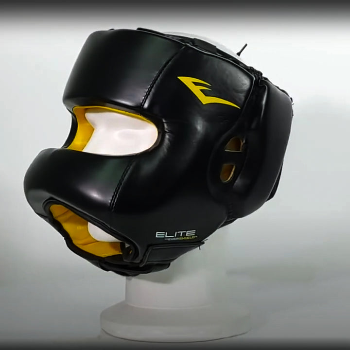 Everlast Elite Synthetic Leather Padded Headgear for Training, Med/Lrg (Used) - VMInnovations