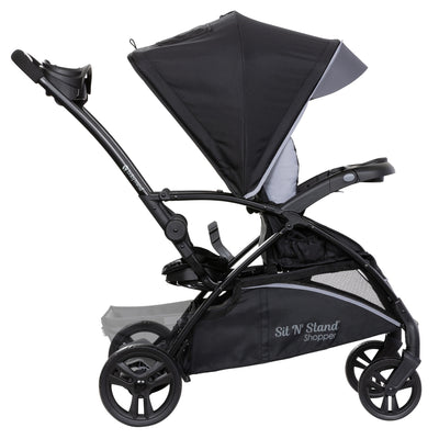 Baby Trend Sit N' Stand Stroller w/Canopy & EZ-Lift Plus Infant Car Seat, Stormy