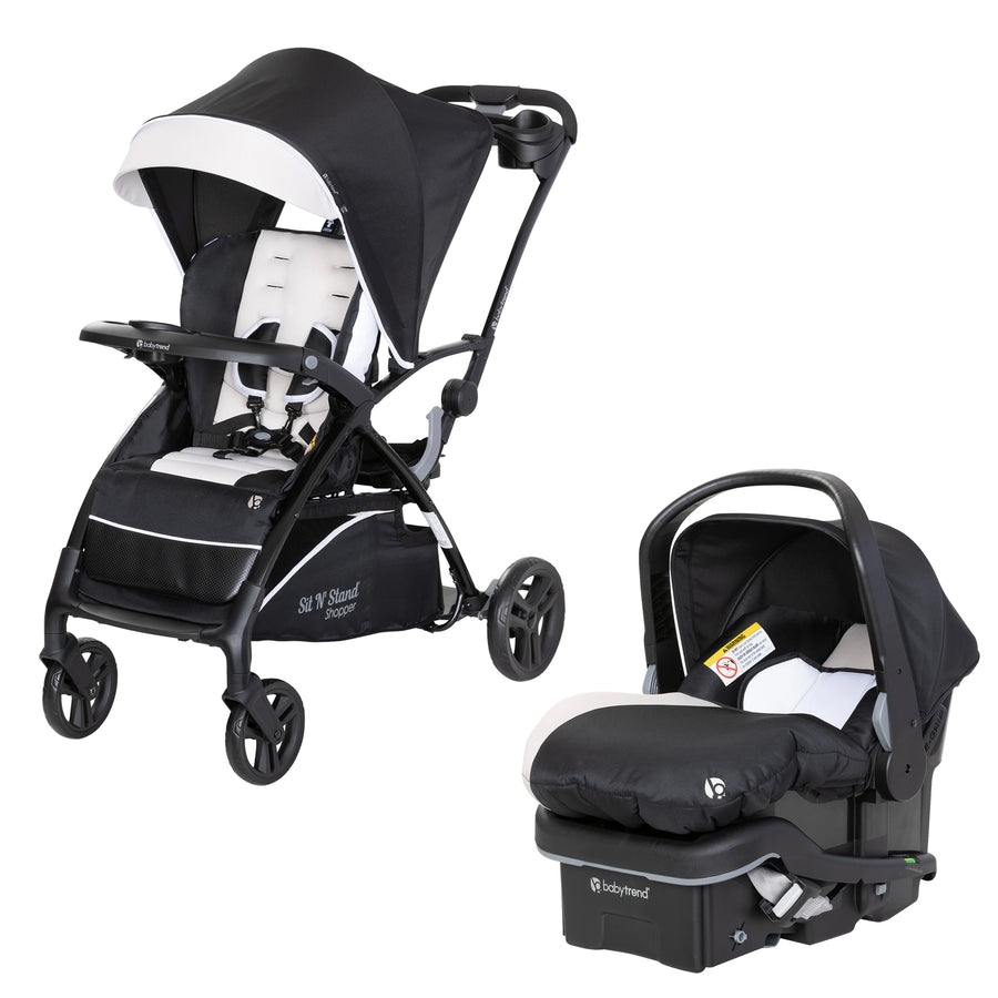 Baby Trend Sit N' Stand Stroller & EZ-Lift Plus Infant Car Seat, Modern Khaki - VMInnovations