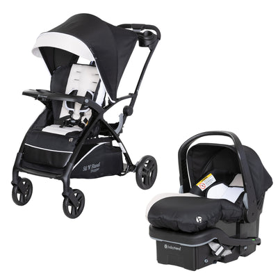 Baby Trend Sit N' Stand Stroller & EZ-Lift Plus Infant Car Seat, Modern Khaki