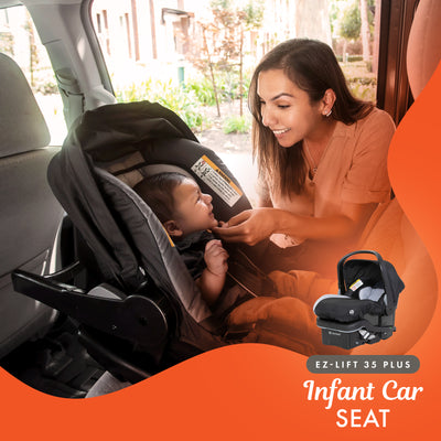 Baby Trend Sit N Stand Double Stroller with EZ-Lift Plus Infant Car Seat, Stormy - VMInnovations