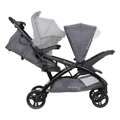 Baby Trend Sit N' Stand Double Stroller w/EZ-Lift Plus Infant Car Seat, Magnolia - VMInnovations