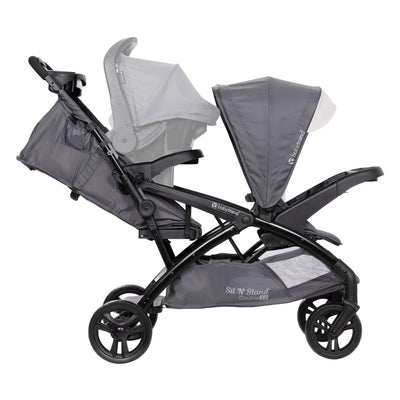 Baby Trend Sit N' Stand Double Stroller with EZ-Lift Car Seat (2 Pack), Magnolia - VMInnovations