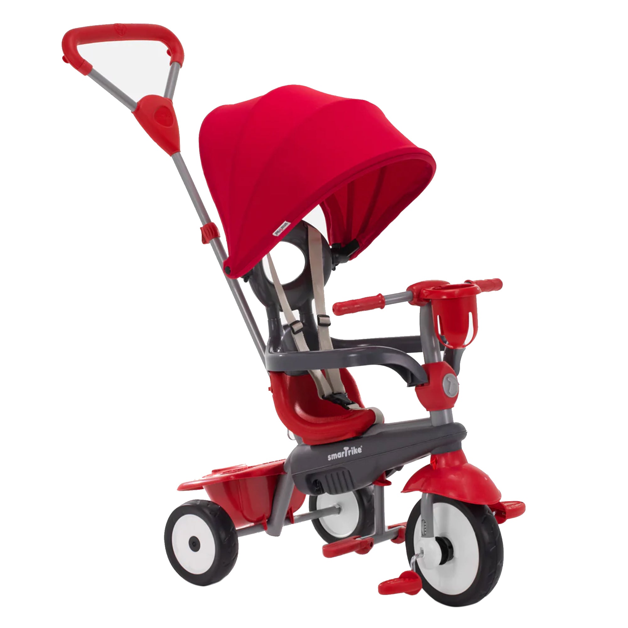 smarTrike 4 in 1 Breeze Plus Multi-Stage Tricycle w/Folding Canopy, Red (Used) - VMInnovations