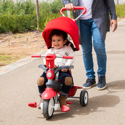 smarTrike 4 in 1 Breeze Plus Multi-Stage Tricycle w/Folding Canopy, Red (Used) - VMInnovations