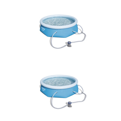 Bestway 8" x 26" Inflatable Above Ground Swimming Pool with Filter Pump (2 Pack) - VMInnovations