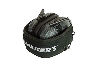 Walker's Razor Slim Shooter Electronic Folding Hearing Protective Muffs, Carbon