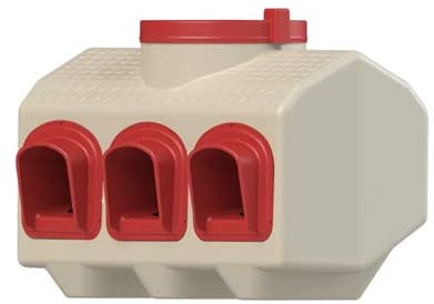 OverEZ Coop 3 Chicken Feeder (2 Pack) with Automatic Water Dispenser (2 Pack)