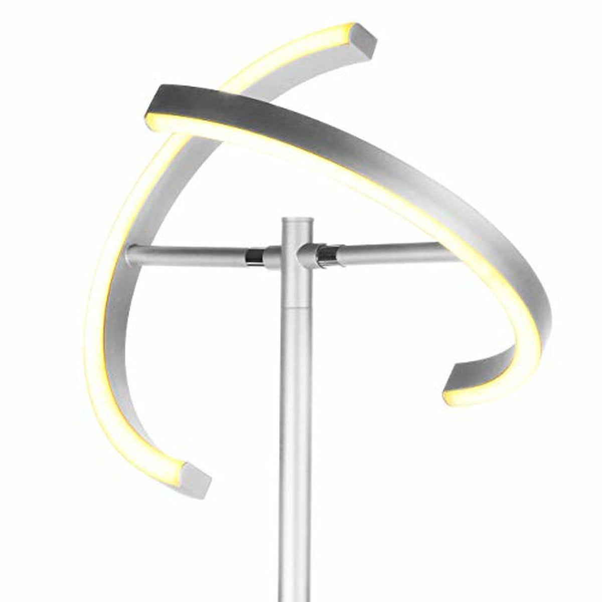 Brightech Halo Split LED Torchiere Bright Standing Floor Lamp, Platinum (Used)