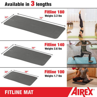 Airex Fitline 140 Closed Cell Foam Fitness Mat for Gym Use, Yoga & Pilates(Used)