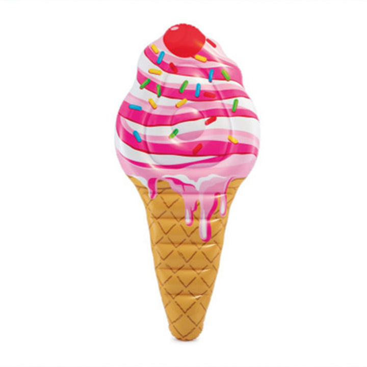 Intex Sprinkle Ice Cream 12 Gauge Vinyl Inflatable Pool Float, Supports 220lbs