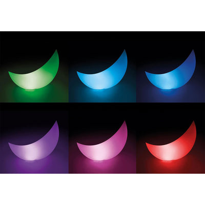 Intex Indoor/Outdoor Rechargeable Floating Crescent LED Decorative Accent Light