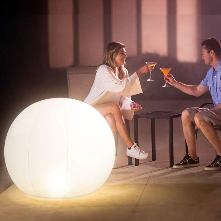 Intex Indoor/Outdoor Rechargeable Floating Globe LED Decorative Light (Open Box)