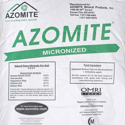 Azomite 44 lbs Micronized Organic Trace Mineral Soil Fertilizer Powder, (2 Pack)