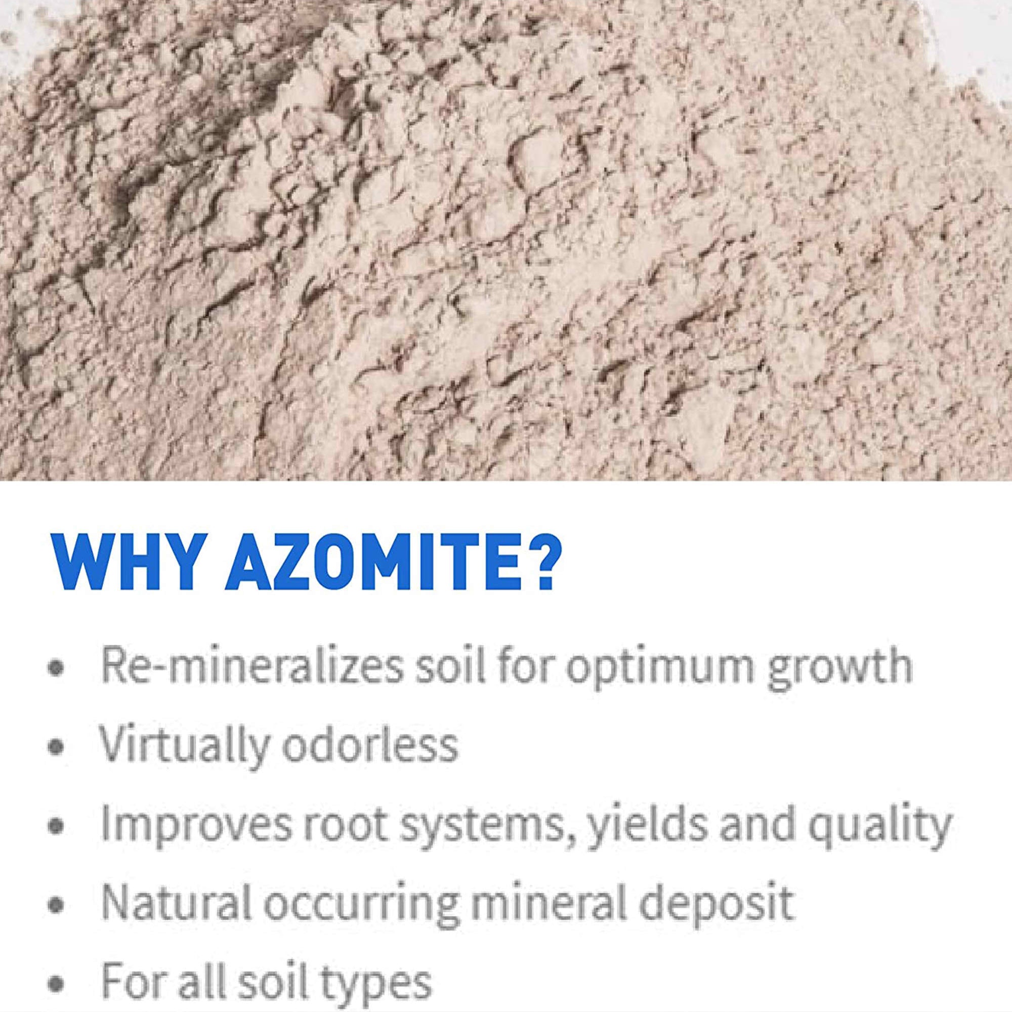 Azomite 44 lbs Micronized Organic Trace Mineral Soil Fertilizer Powder, (2 Pack)