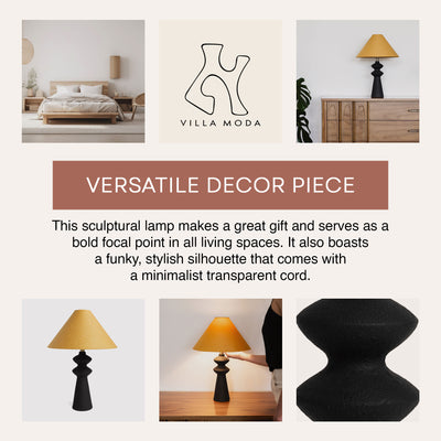 Villa Moda Henrik-Hxy 1660 Table Lamp, Black (Used) - VMInnovations
