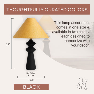 Villa Moda Henrik-Hxy 1660 Table Lamp, Black (Used)
