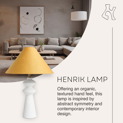 Villa Moda Henrik-Hxy 1660 Table Lamp, White (Used) - VMInnovations