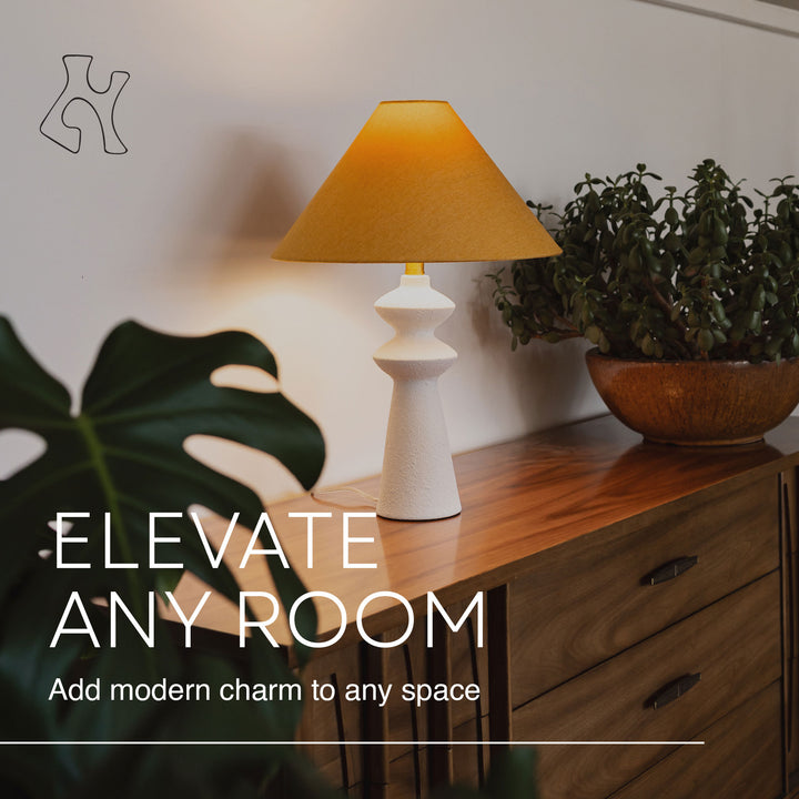 Villa Moda Henrik-Hxy 1660 Table Lamp, White (Open Box) - VMInnovations