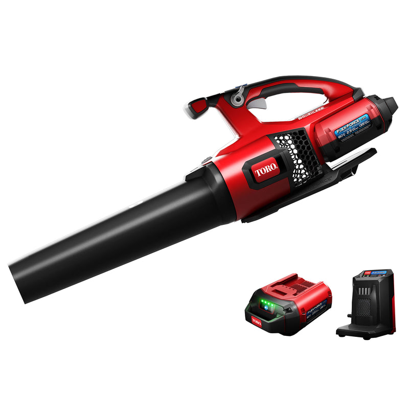 Toro 60 Volt Brushless Cordless Leaf Blower 2.5 Ah Battery and Charger (Used)