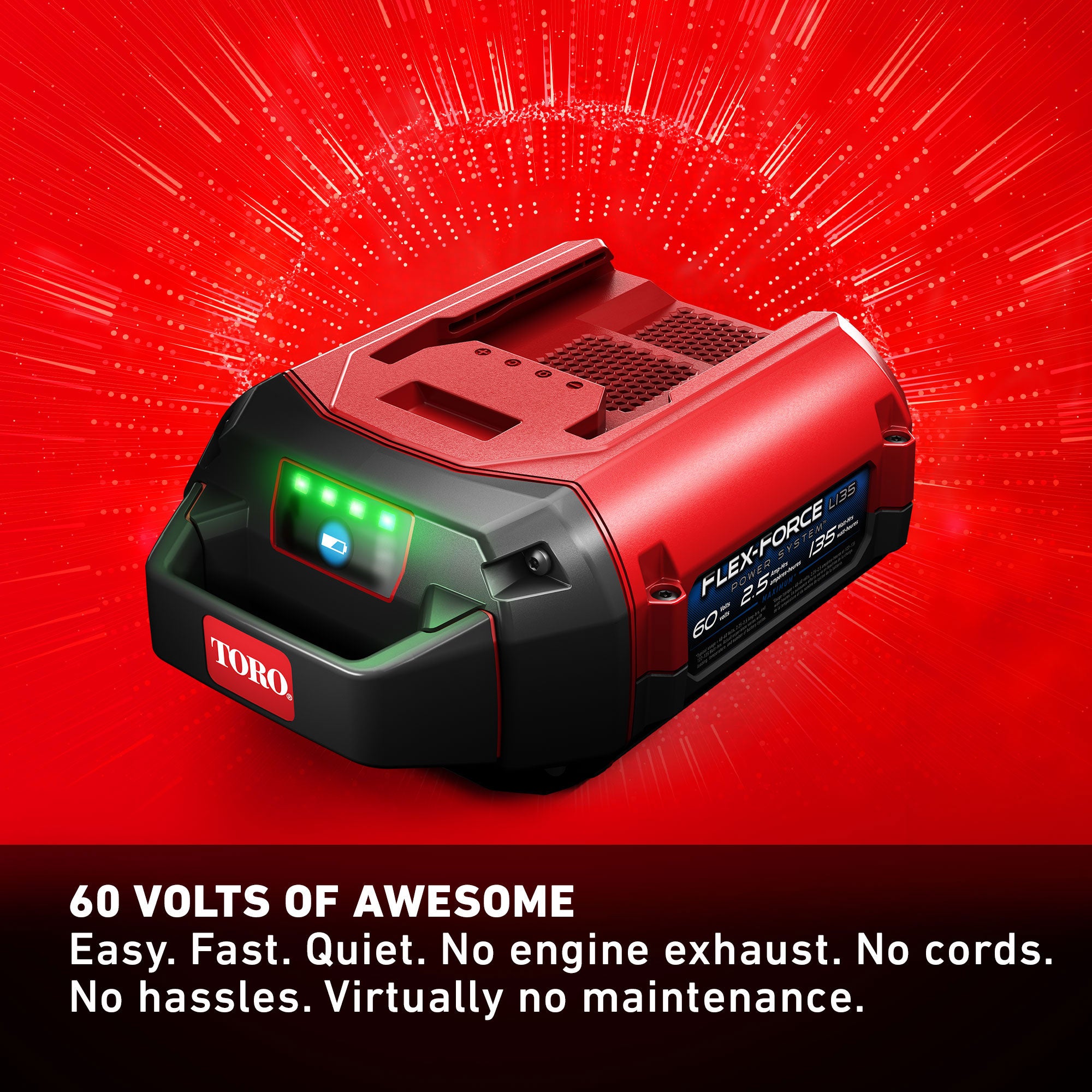 Toro 60 Volt Brushless Cordless Leaf Blower with 2.5 Ah Battery (Open Box) - VMInnovations
