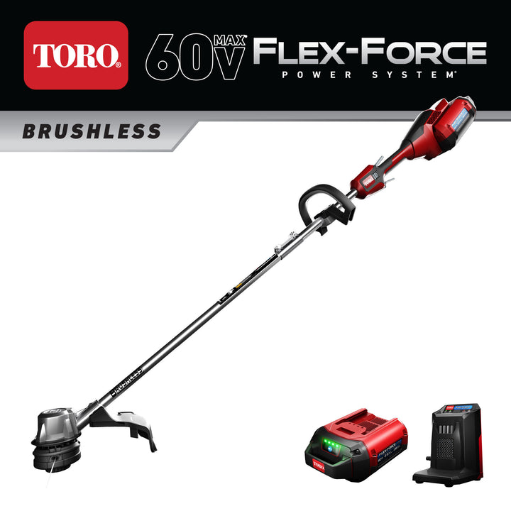 Toro Flex Force 60V Max Brushless 14/16" Trimmer with Battery & Charger (Used)