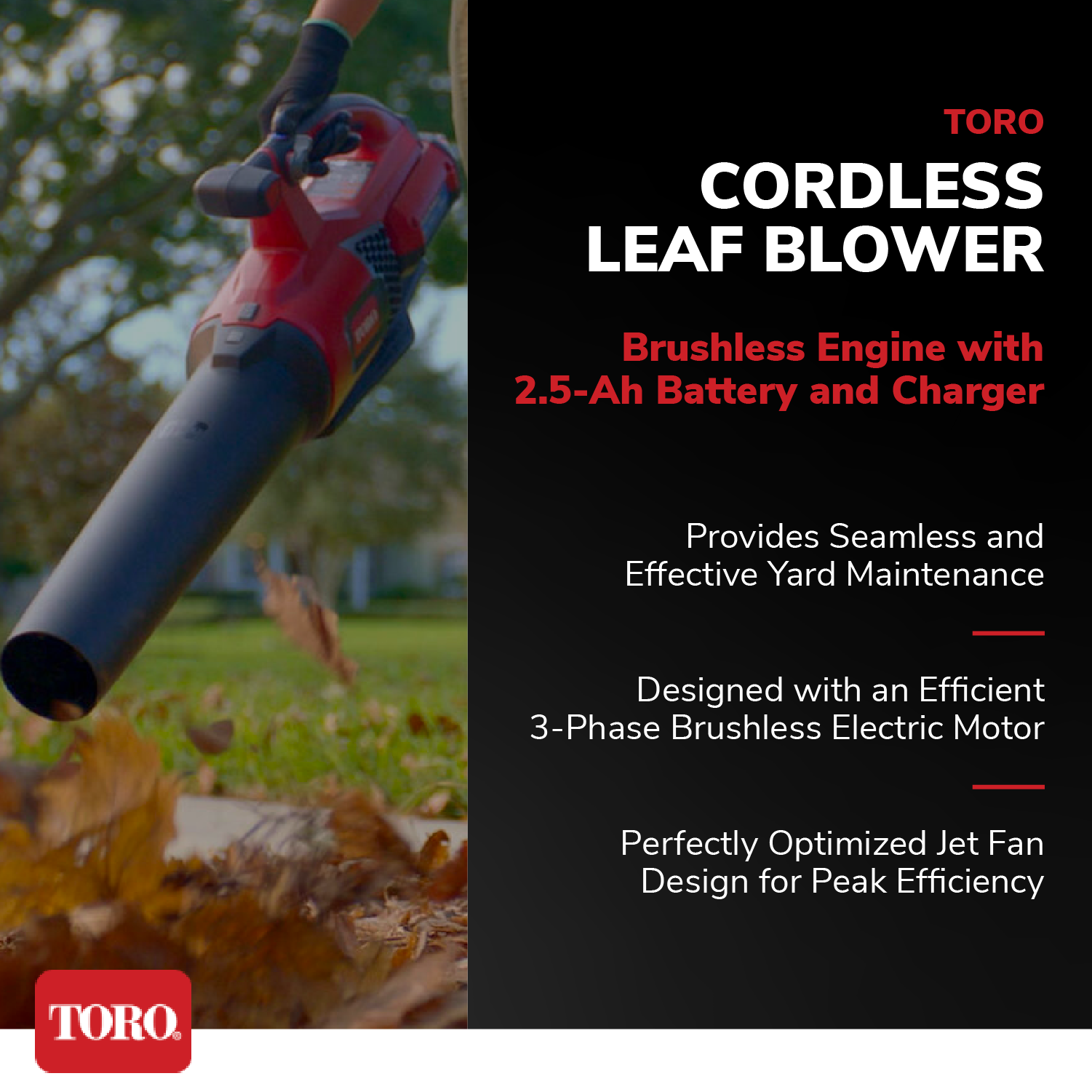 Toro 60 Volt Cordless Handheld Leaf Blower w/ 2 Ah Battery & Charger (Used) - VMInnovations