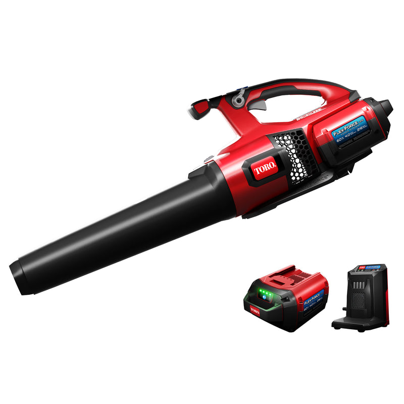 60V Brushless Cordless Handheld Leaf Blower w/ 4 Ah Battery & Charger (Open Box)