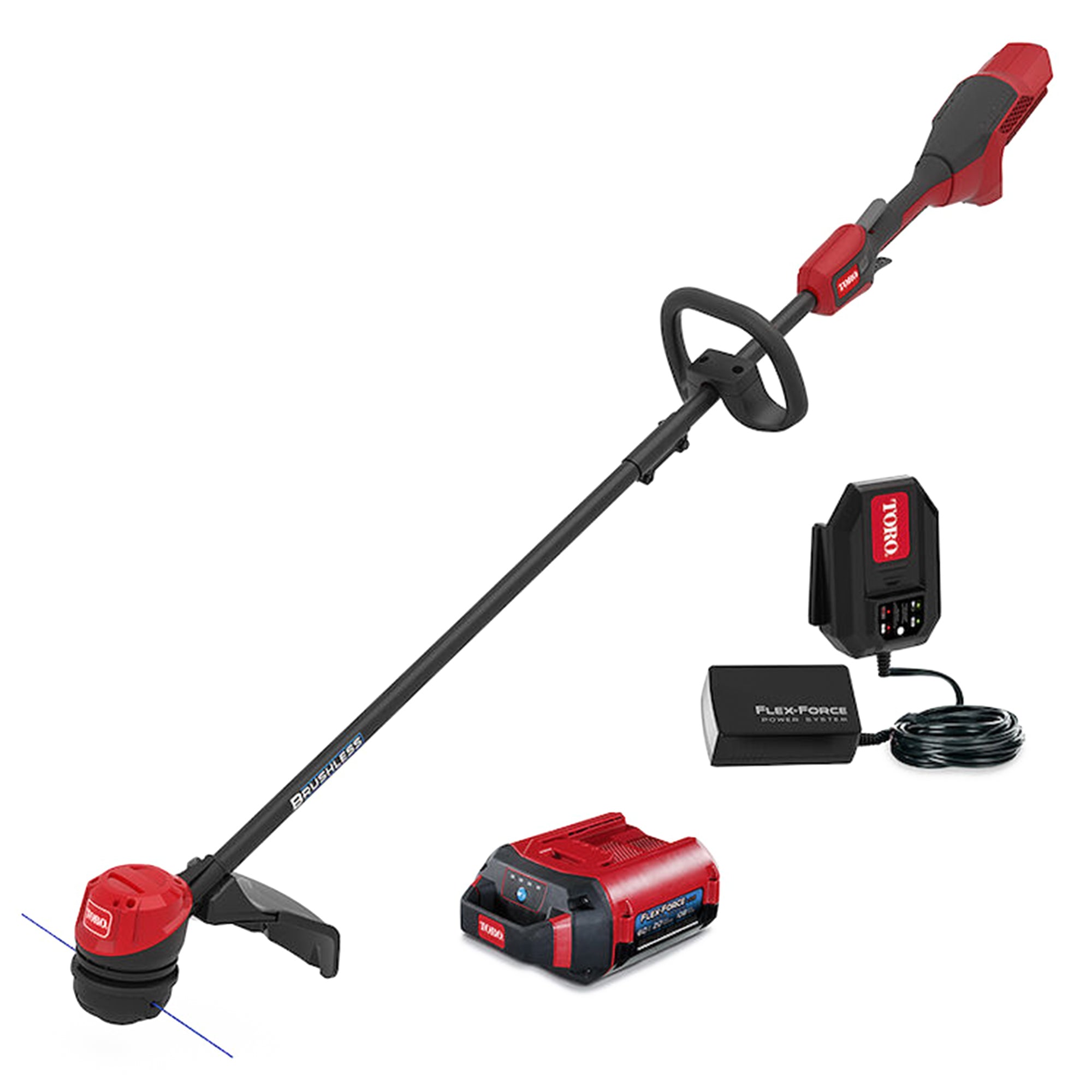 Toro Flex Force 60V Max Brushless String Trimmer with Battery & Charger (Used)