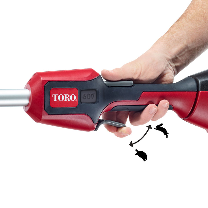 Toro Flex Force 60V Brushless 13/15" String Trimmer W/ Battery&Charger(Open Box)
