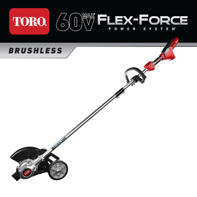 Toro Flex Force 60V Max 8" Cordless Electric Lawn Edger, (Tool Only) (Open Box)