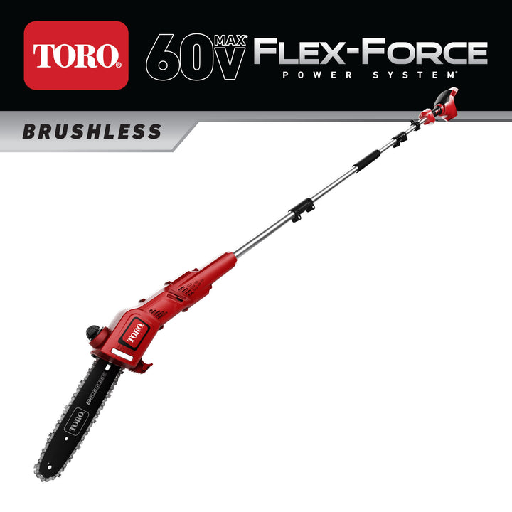 Toro Flex Force 60-Volt Max 10" Cordless Electric Pole Saw (Tool Only)(Open Box)