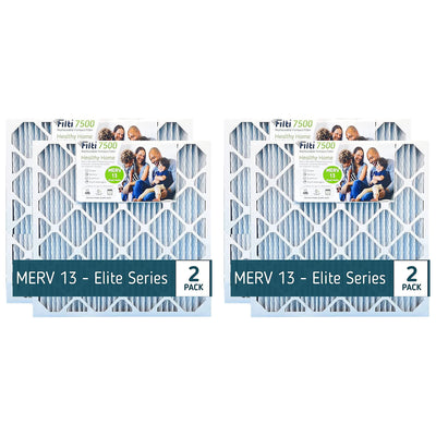 Filti 7500 20x5x20 Inch Pleated Home HVAC Furnace MERV 13 Air Filter (4 Pack) - VMInnovations