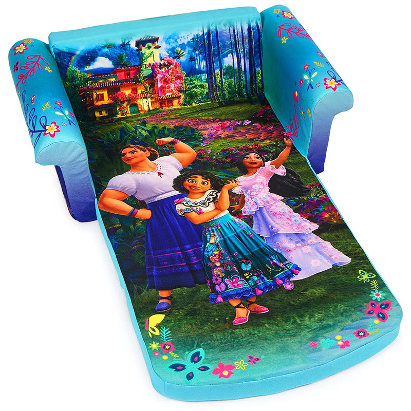 Marshmallow Furniture Kids 2-in-1 Flip Open Foam Compressed Sofa, Encanto (Used)